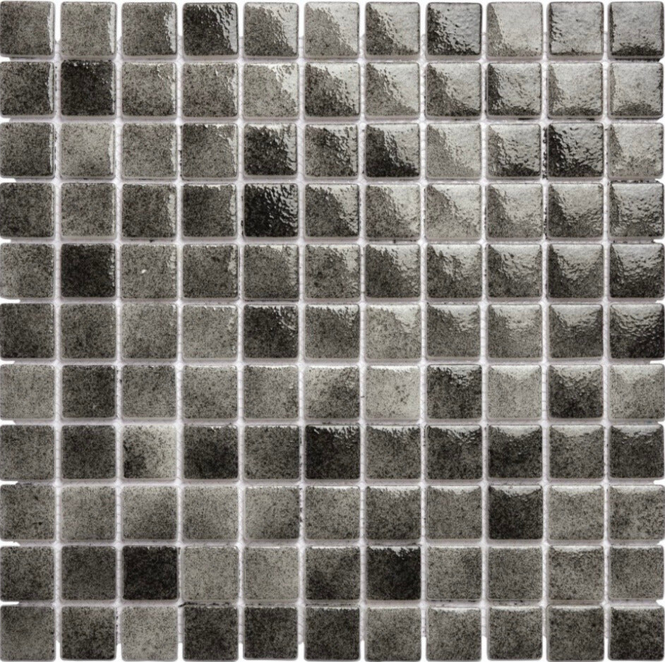 Recycled Glass Tiles, suitable works great for swimming pools | Dark grey