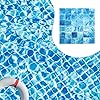 Glass Mosaic Tiles 8 Sheets Sky Blue 12X12 inches for Swimming Pool/Kitchen backsplash/Bathroom/Shower/Outdoor